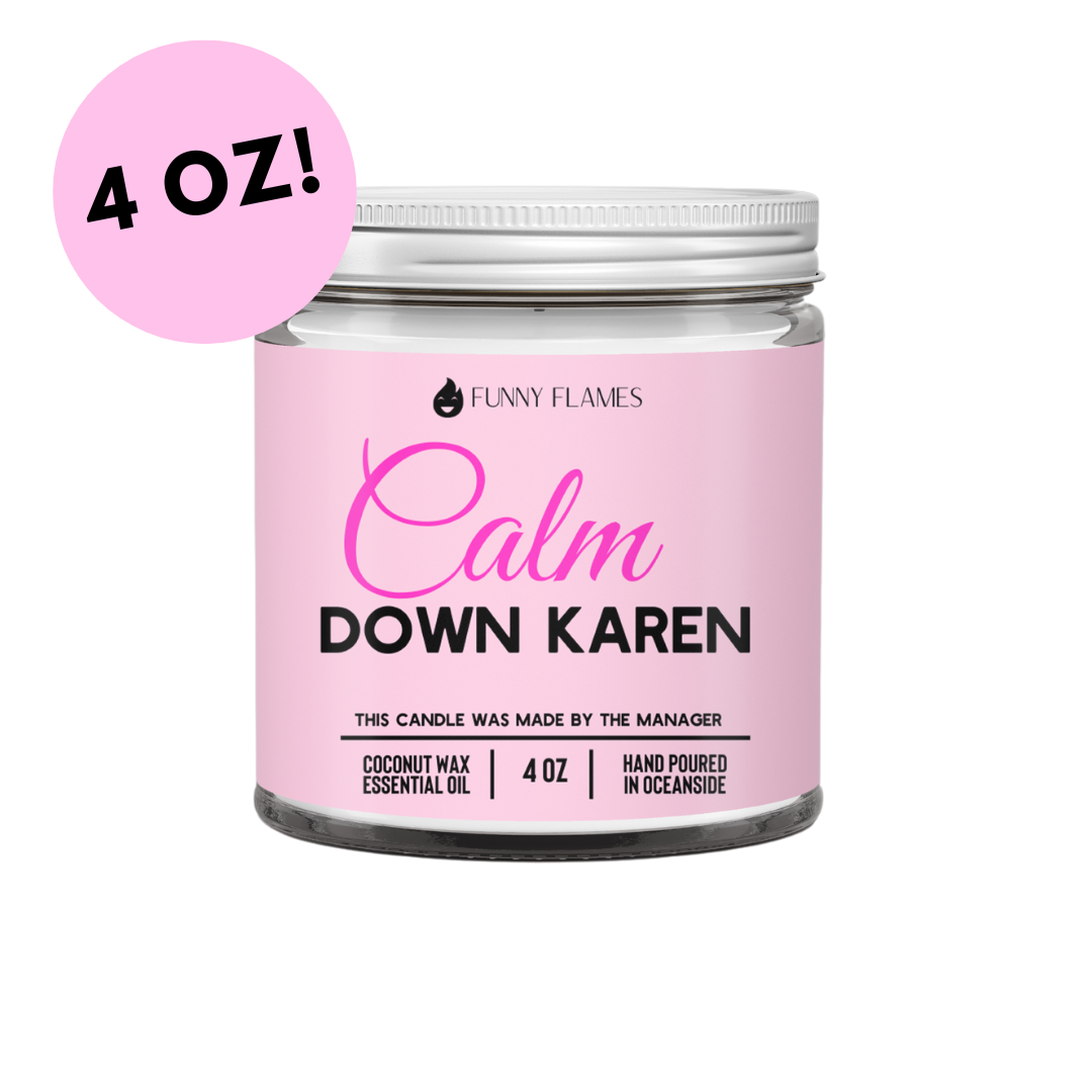 Calm down Karen Candle (Green Citrus & Florals)