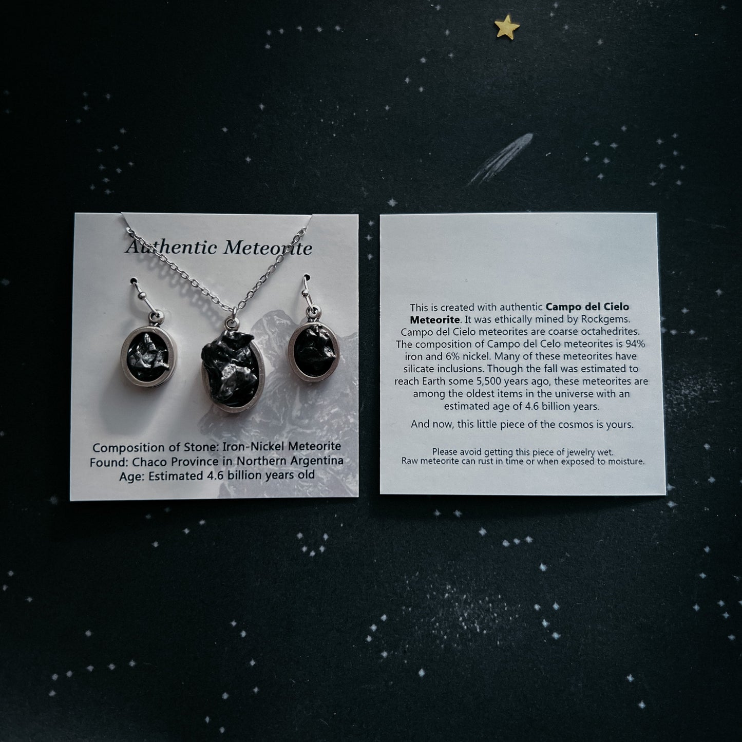 Campo Del Cielo Meteorite Pendant Necklace