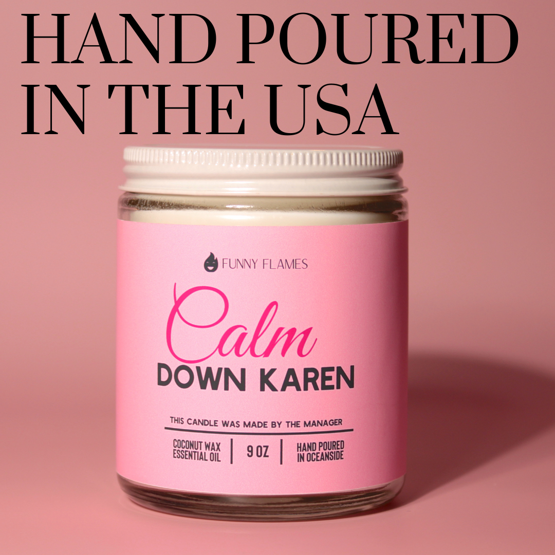 Calm down Karen Candle (Green Citrus & Florals)