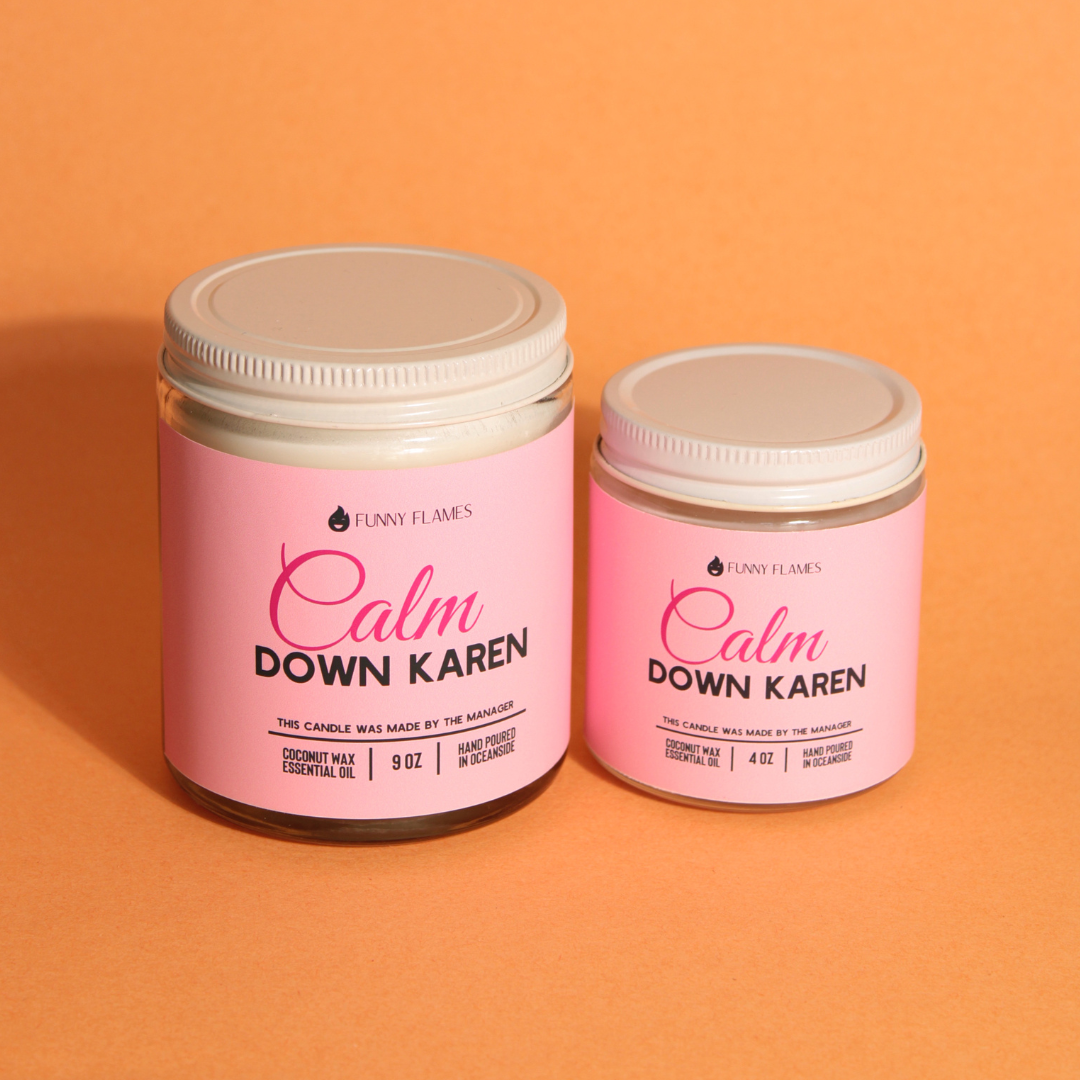 Calm down Karen Candle (Green Citrus & Florals)