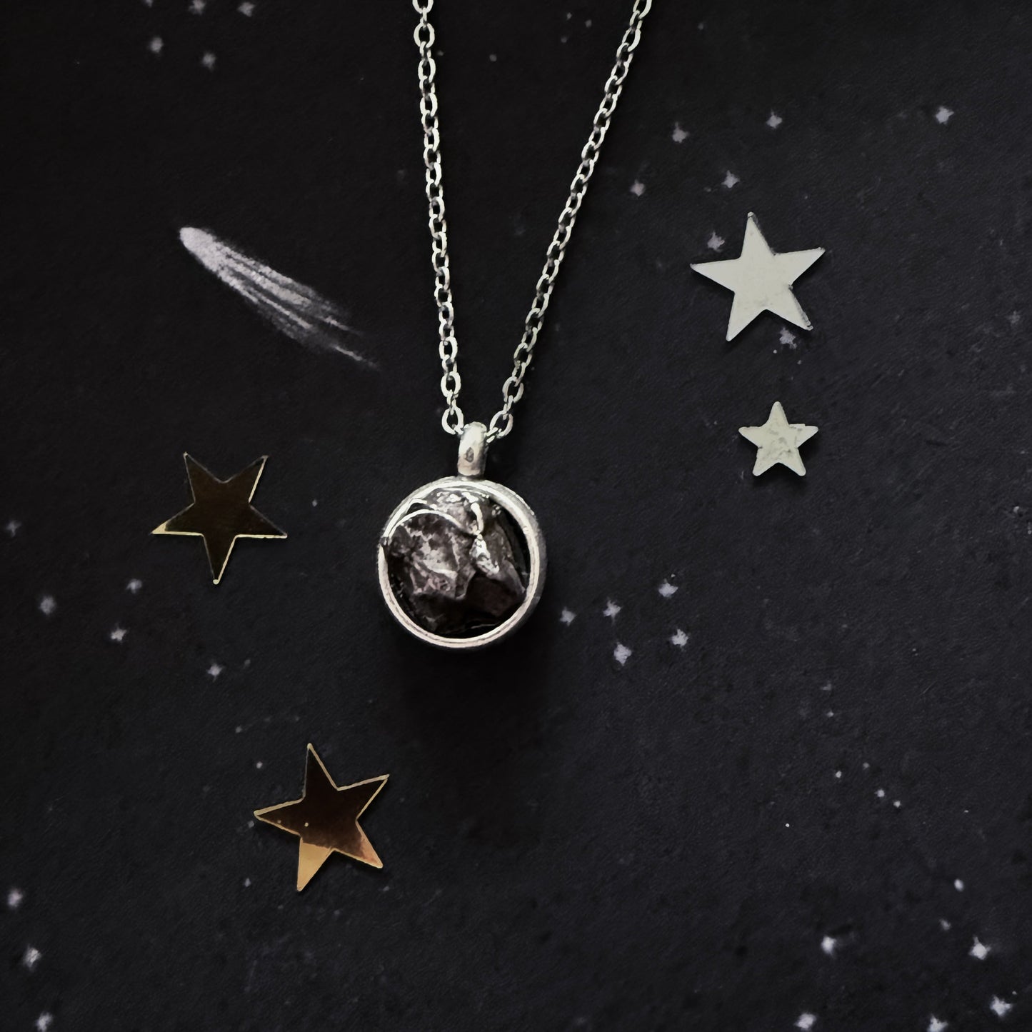 Campo Del Cielo Meteorite Pendant Necklace